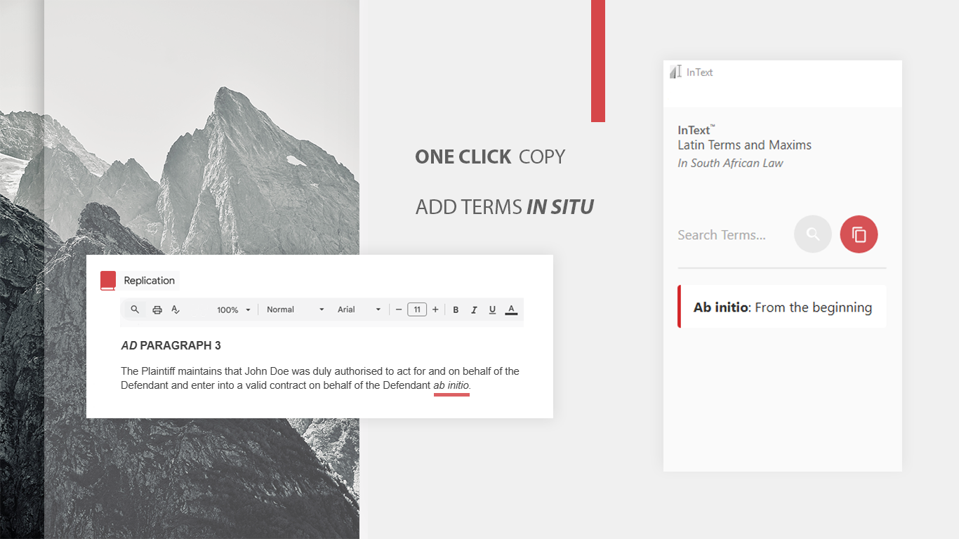 Compact Design - Free Legal Latin Terms Dictionary